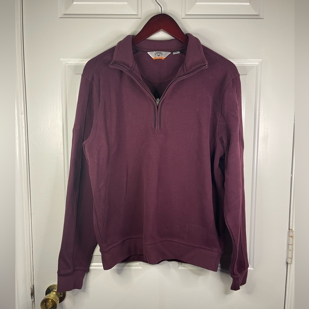 Callaway long‎ sleeve quarter zippered pullover.